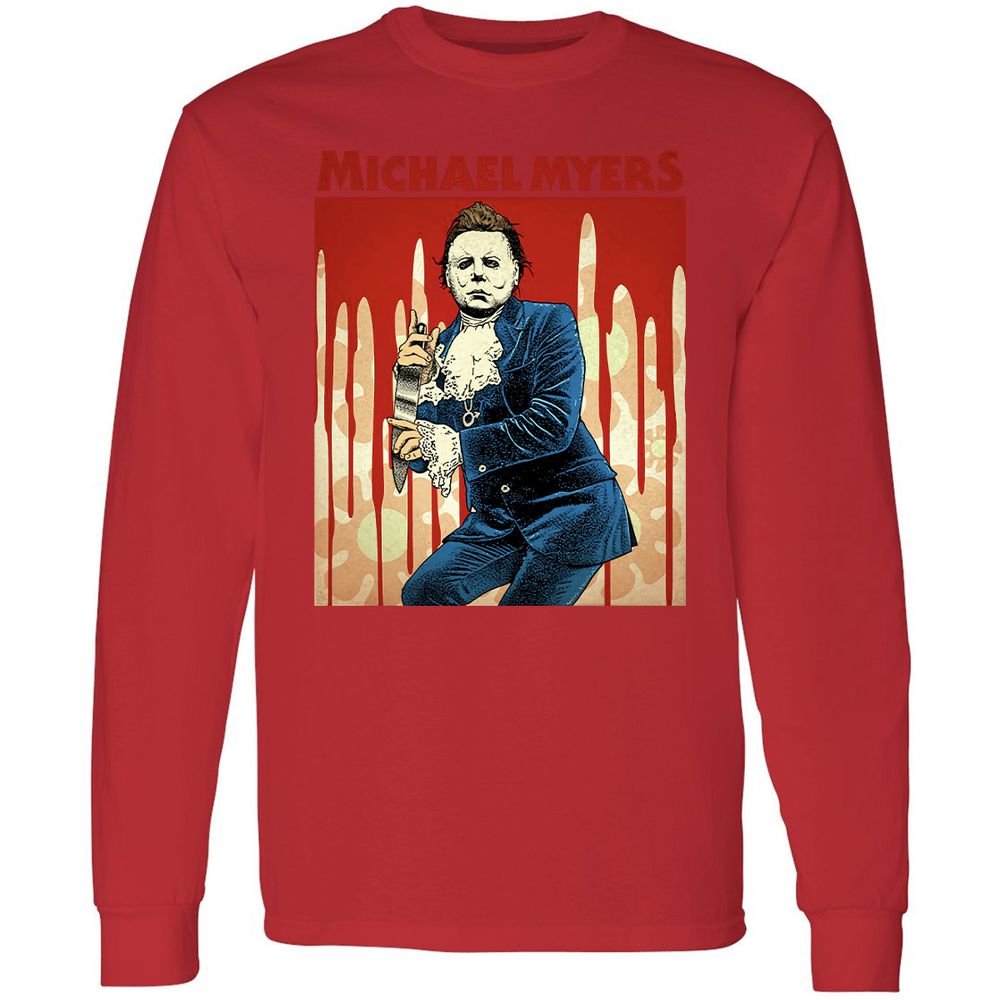 Long Sleeve T-Shirt - NQHPV4TK - Red - 14