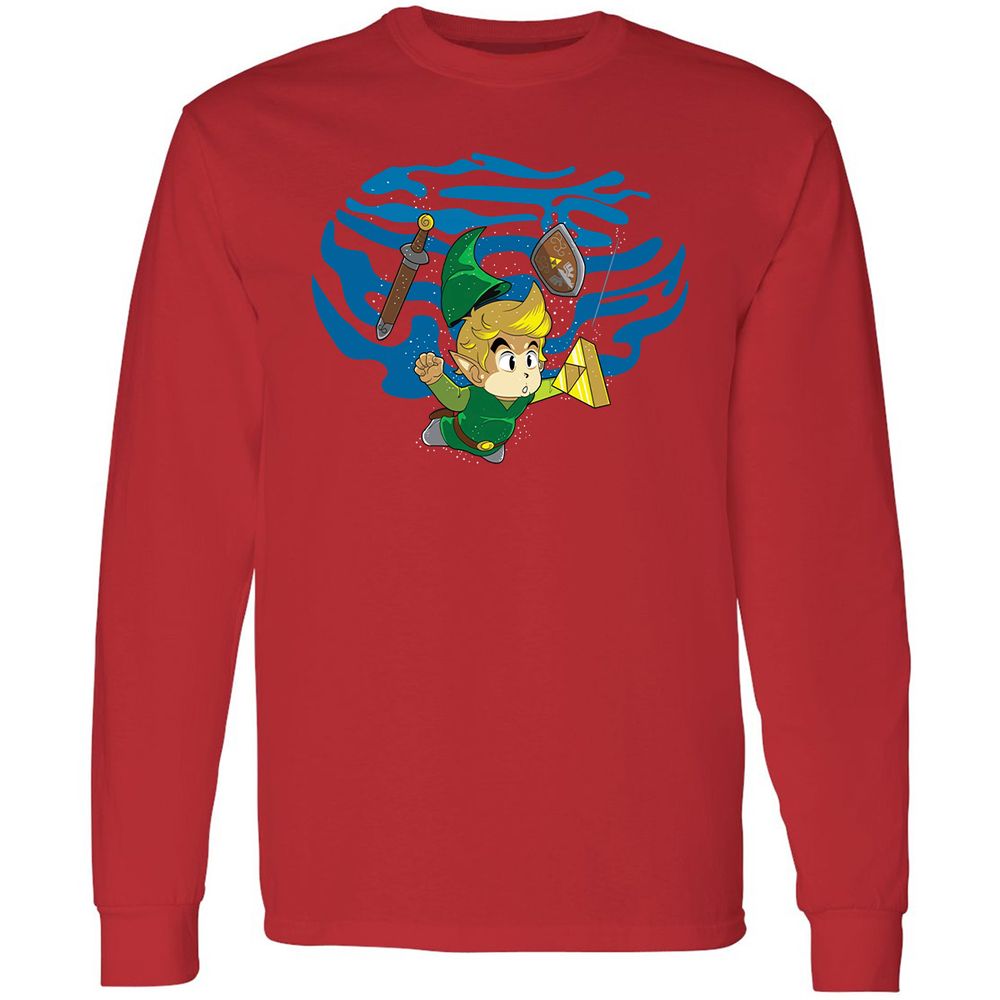 Long Sleeve T-Shirt - D3DEZA33 - Red - 14