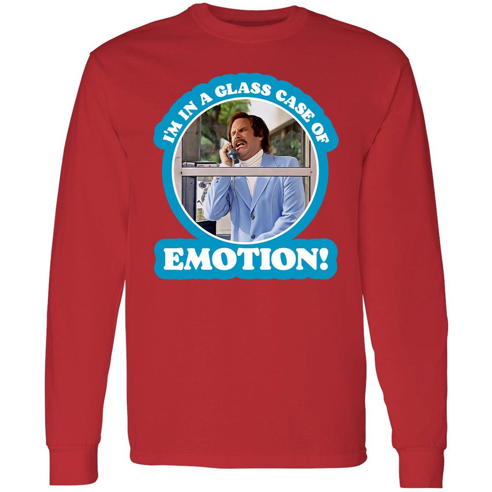 Long Sleeve T-Shirt - E5JVEUN9 - Red - 14