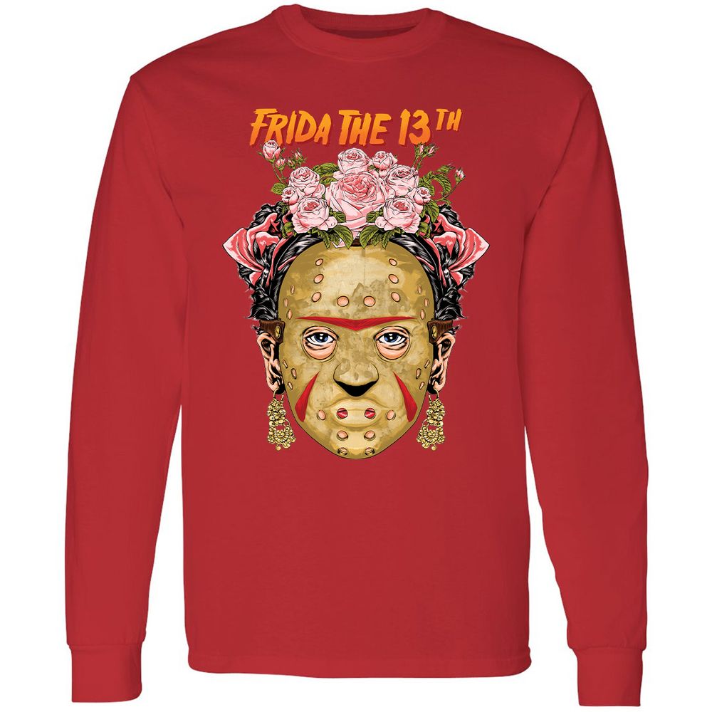 Long Sleeve T-Shirt - E8UF15Z5 - Red - 14