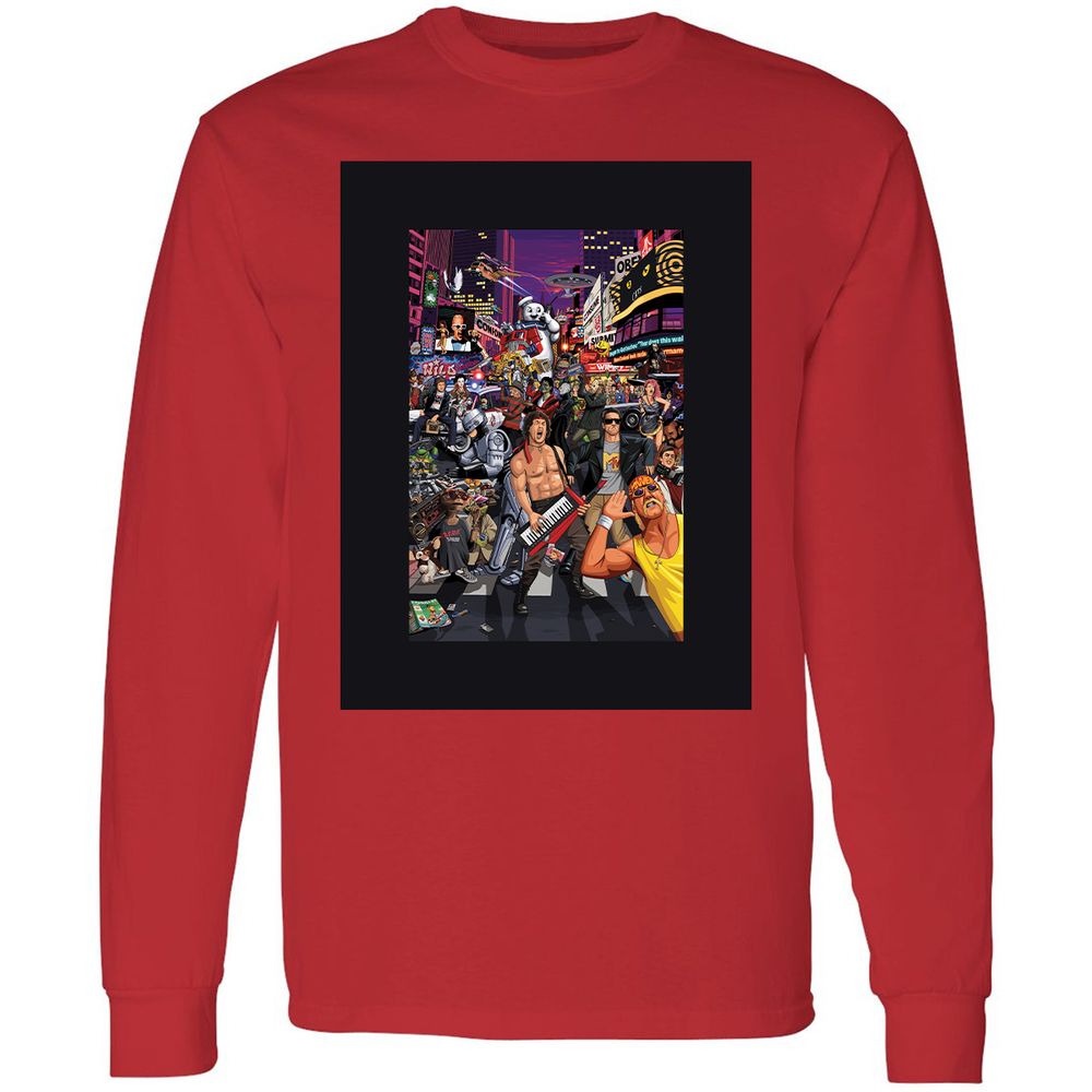 Long Sleeve T-Shirt - V1JUW73C - Red - 14