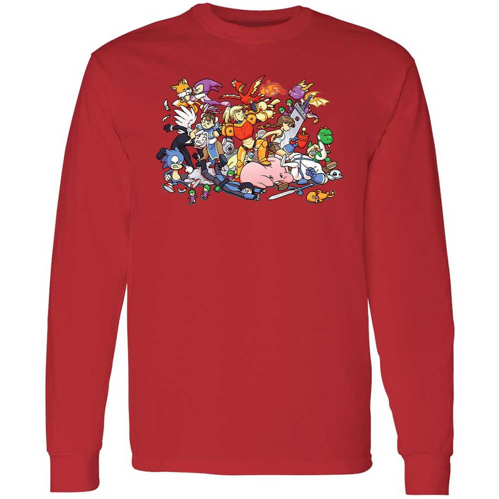 Long Sleeve T-Shirt - 3LBWRNG9 - Red - 14