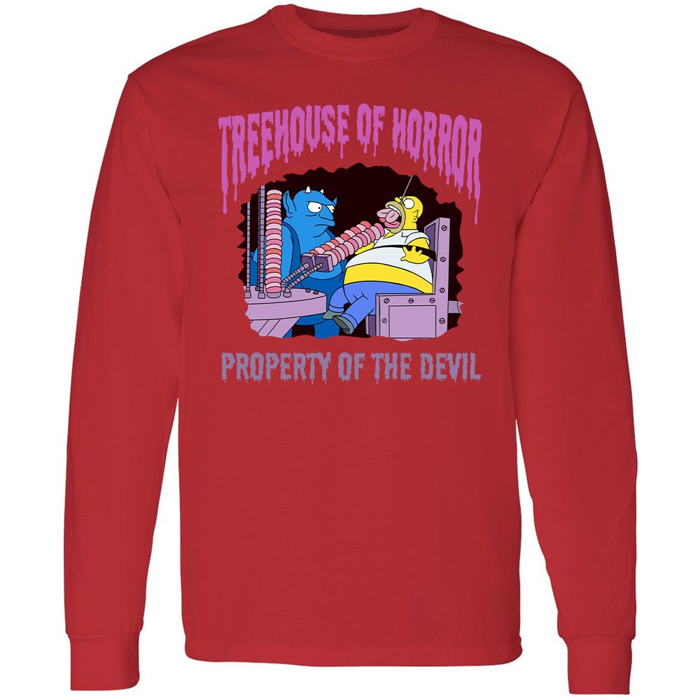Long Sleeve T-Shirt - VBTU6J8V - Red - 14