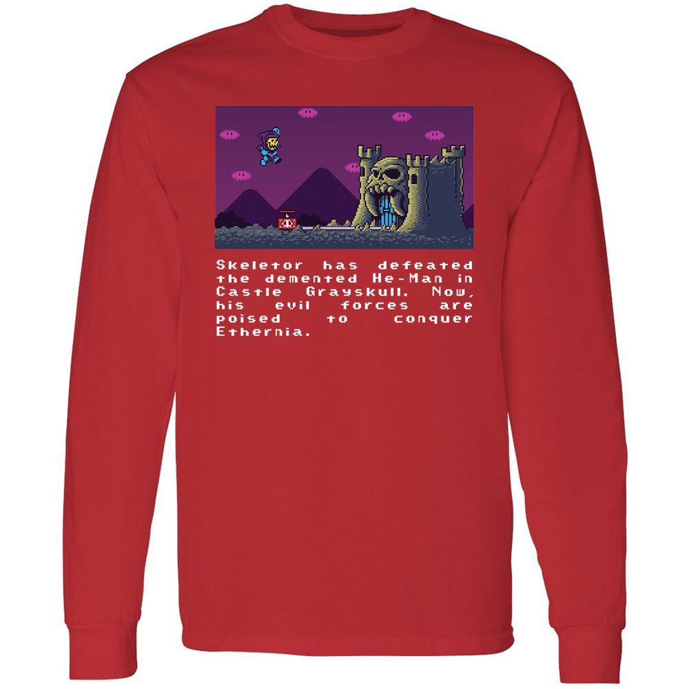 Long Sleeve T-Shirt - BG3FEJB5 - Red - 14