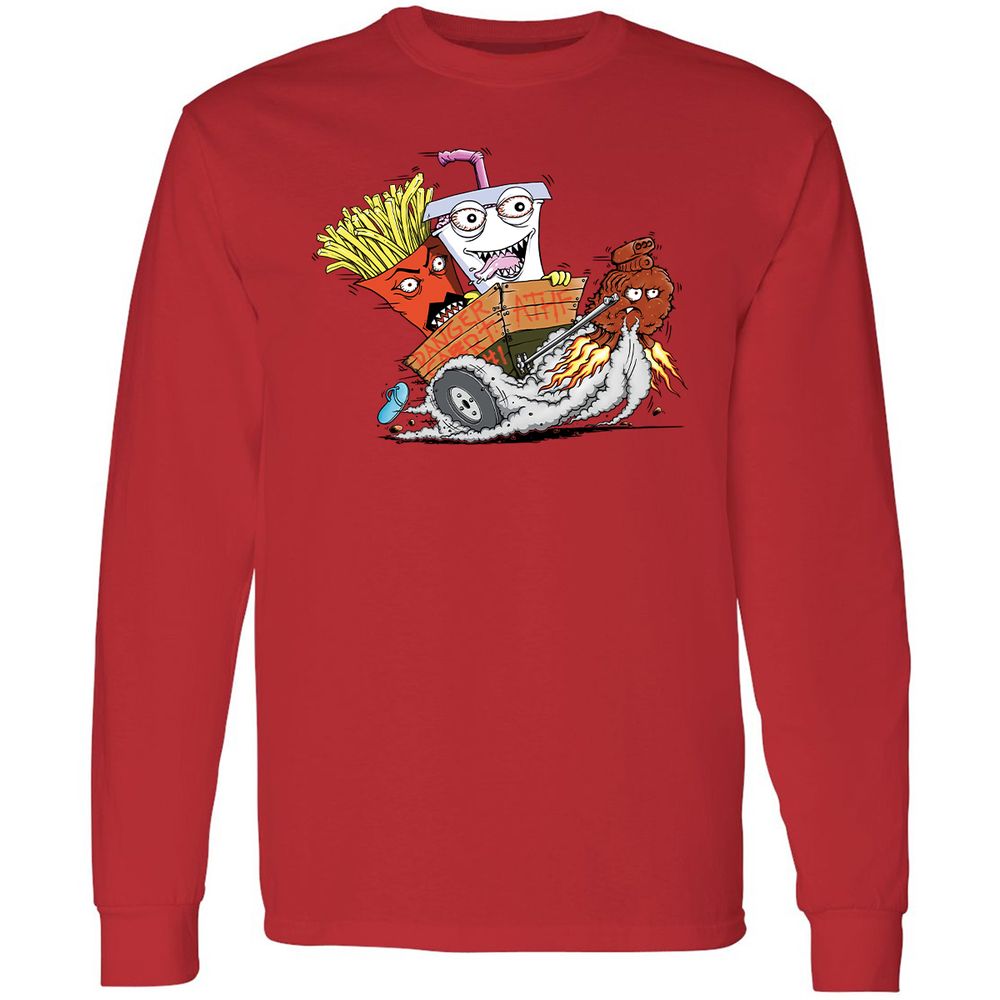 Long Sleeve T-Shirt - C977PTYD - Red - 14