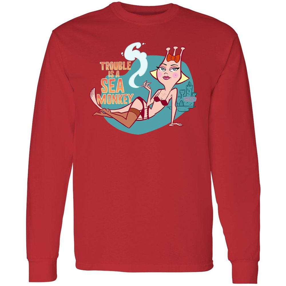 Long Sleeve T-Shirt - FBPC91QM - Red - 14