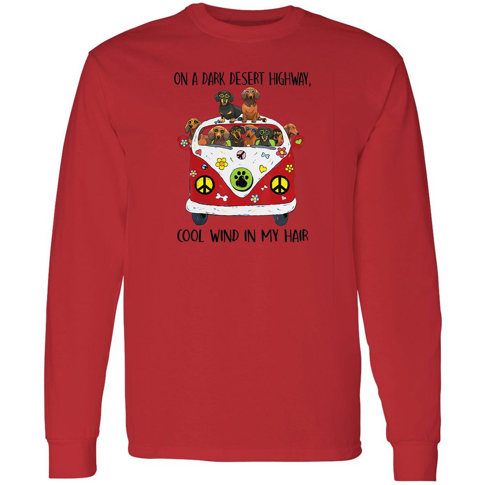 Long Sleeve T-Shirt - YHVC1FNU - Red - 14