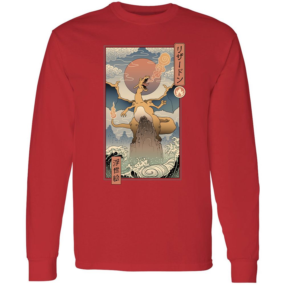 Long Sleeve T-Shirt - EPZ44JBK - Red - 14