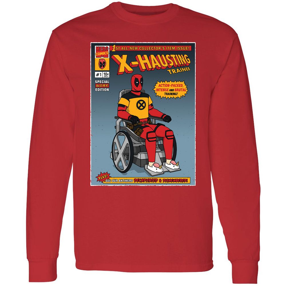 Long Sleeve T-Shirt - NWHKGTDN - Red - 14