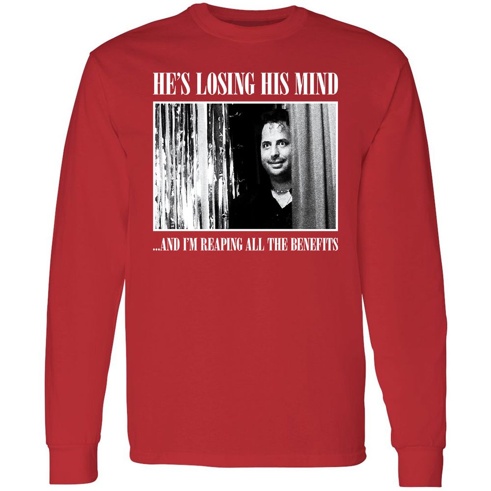 Long Sleeve T-Shirt - WU2B7Z8L - Red - 14