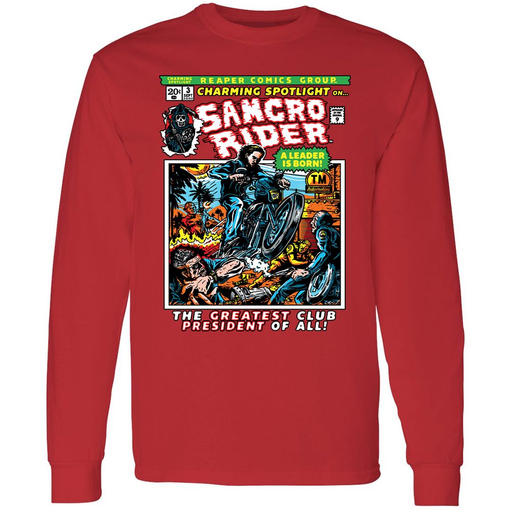 Long Sleeve T-Shirt - TYBUZQCK - Red - 14