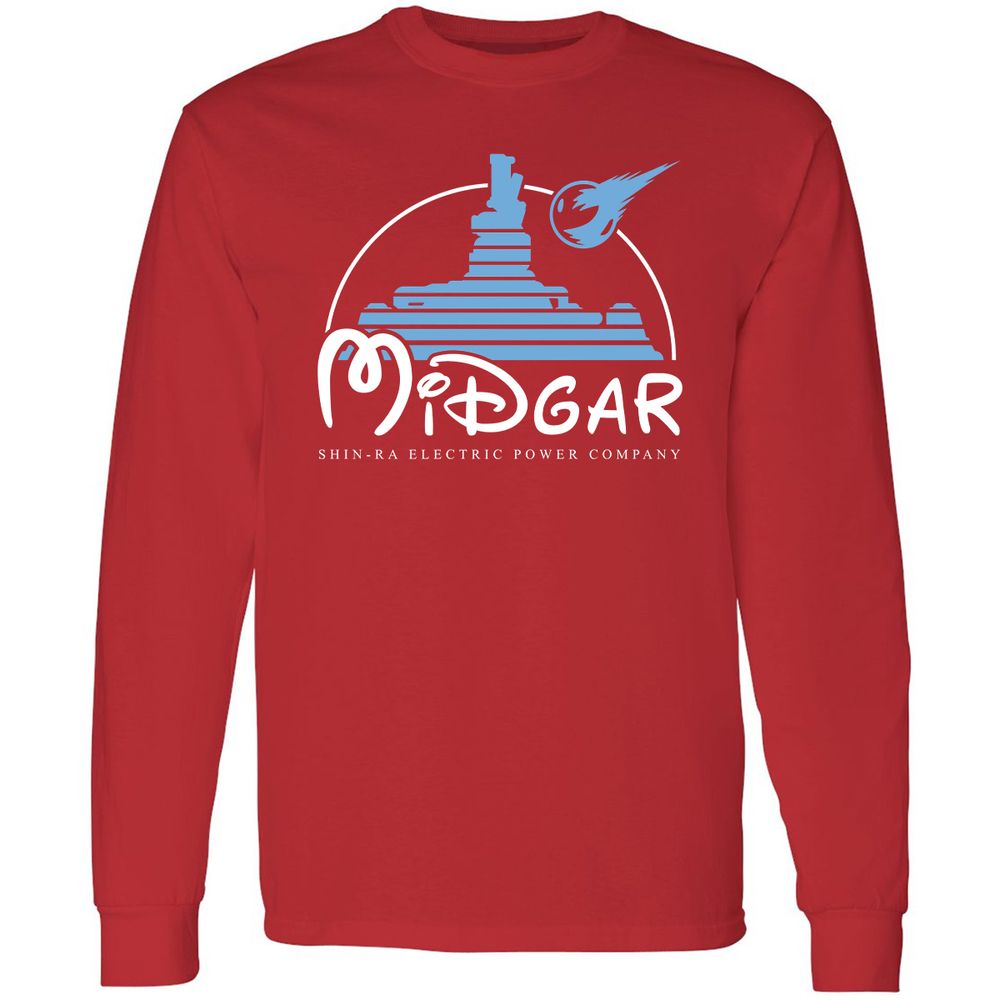Long Sleeve T-Shirt - B8RKCDY8 - Red - 14
