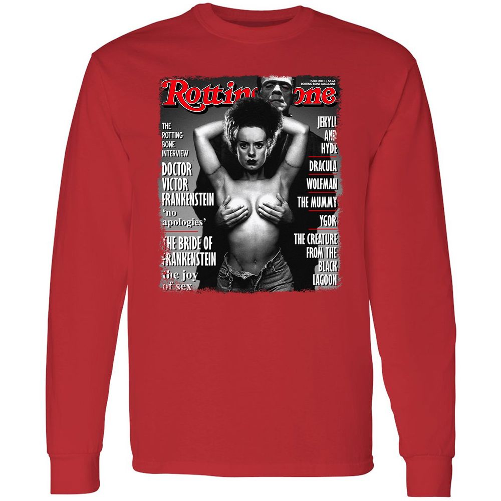 Long Sleeve T-Shirt - VVVQKDQV - Red - 14