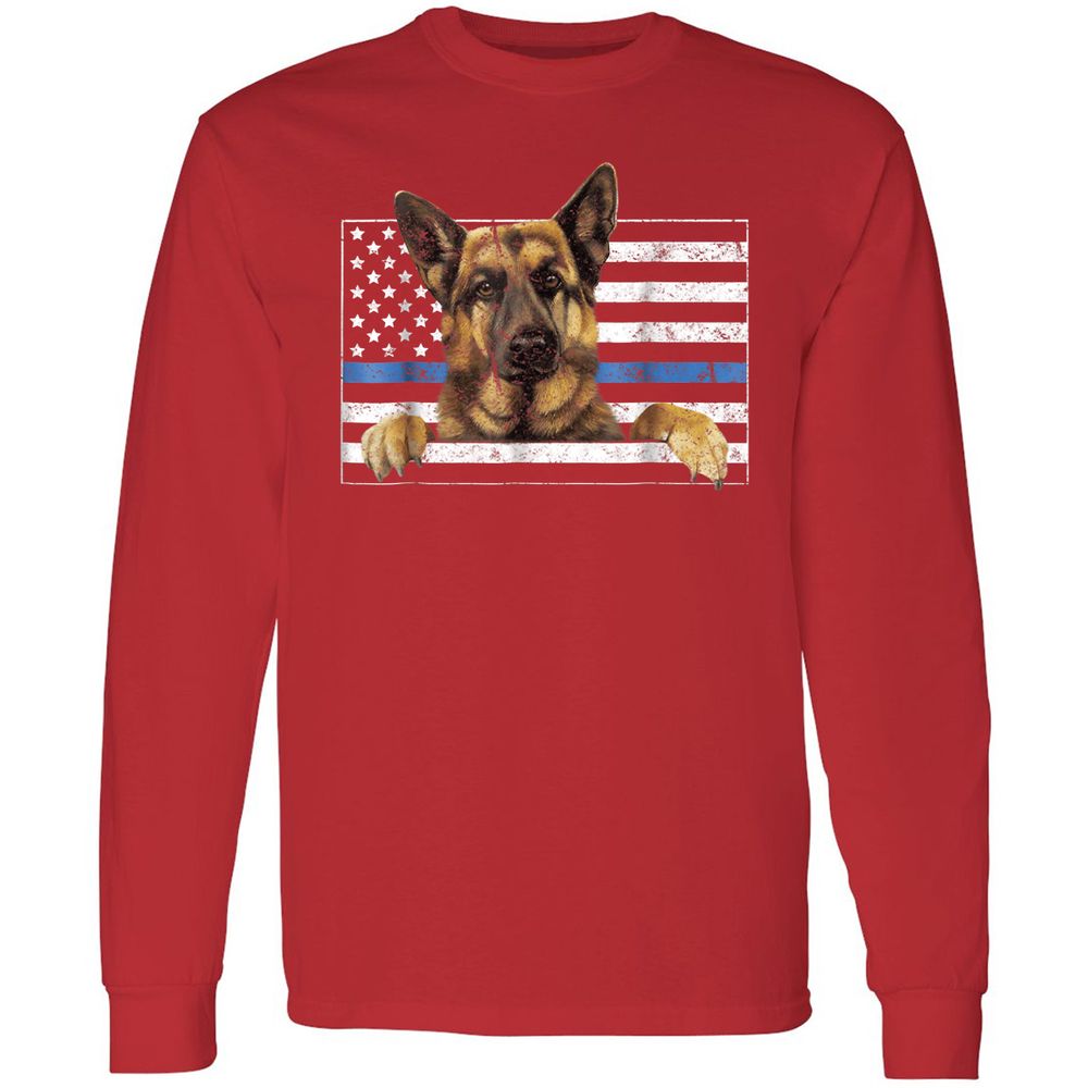 Long Sleeve T-Shirt - 7QEP6SCA - Red - 14