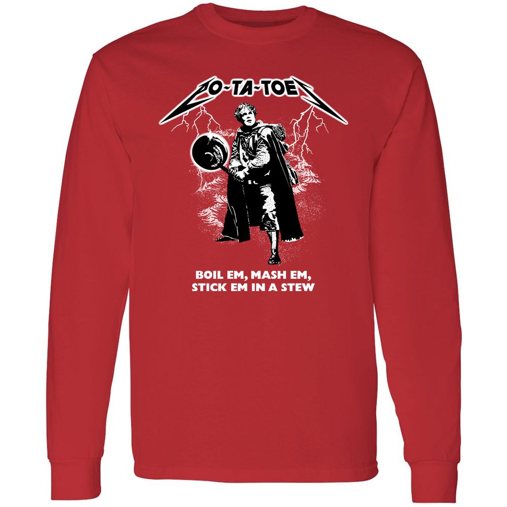 Long Sleeve T-Shirt - JV6QMX6Z - Red - 14