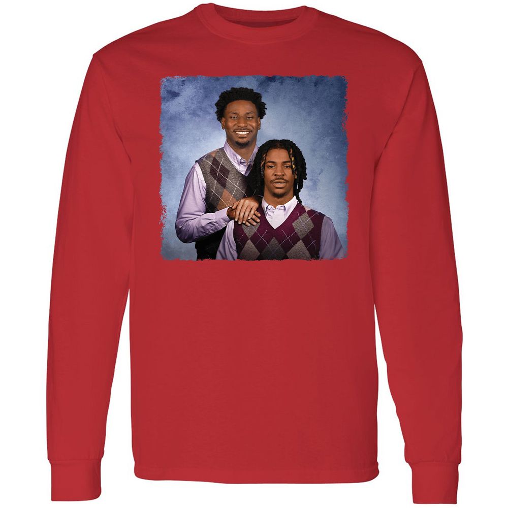 Long Sleeve T-Shirt - QP32UDHM - Red - 14