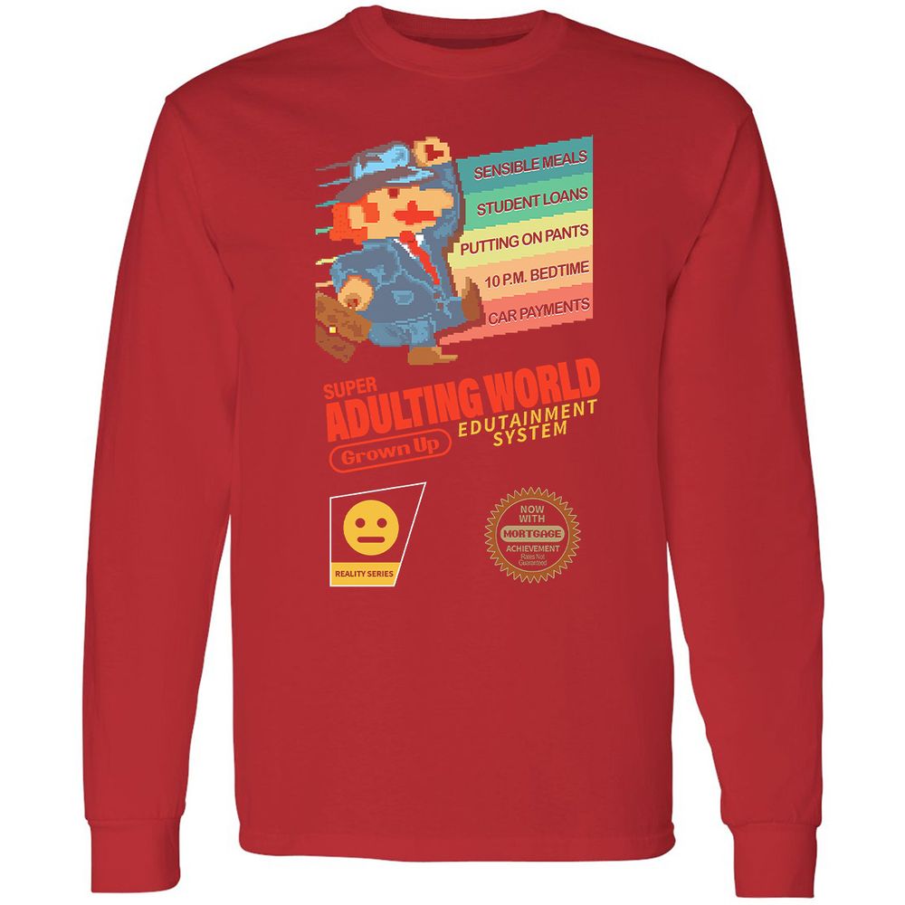 Long Sleeve T-Shirt - V1ZEH5SD - Red - 14