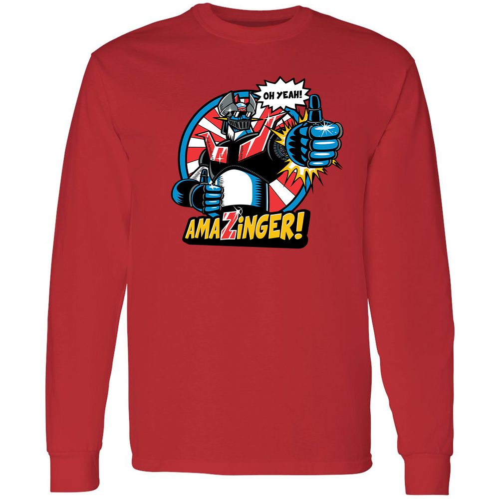 Long Sleeve T-Shirt - W491FDYK - Red - 14