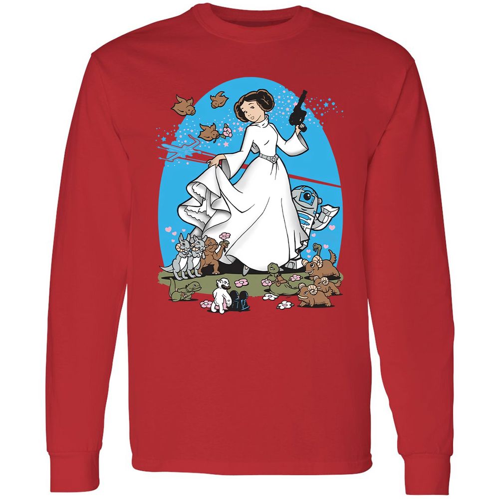 Long Sleeve T-Shirt - J5PMXZYM - Red - 14