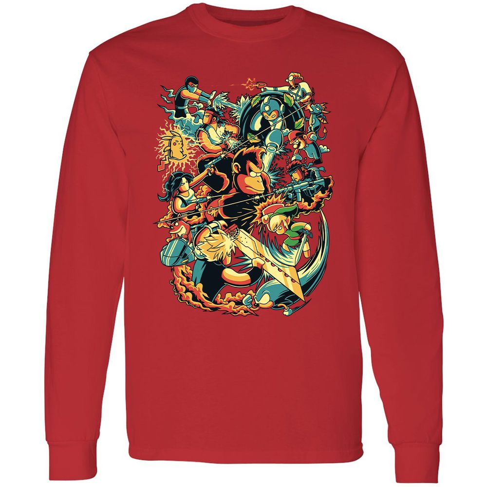 Long Sleeve T-Shirt - QUL1BU37 - Red - 14