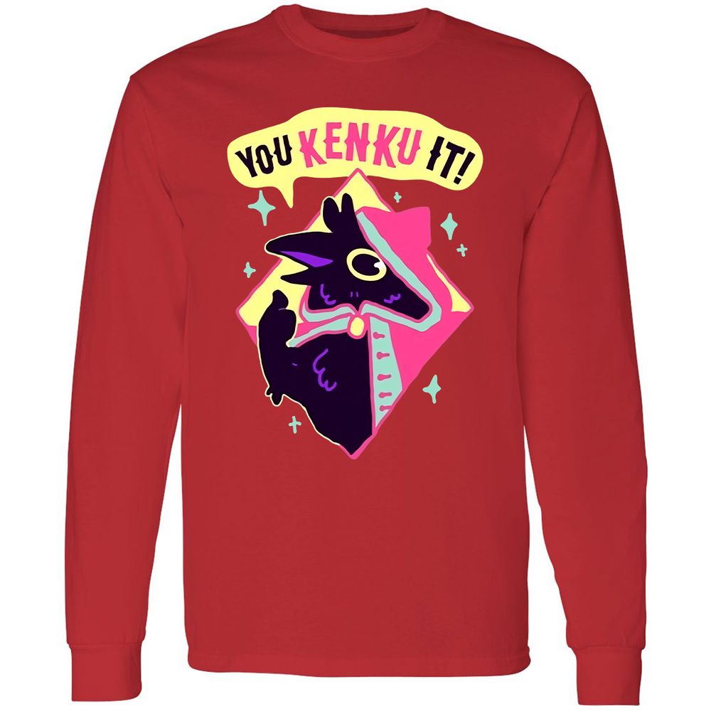 Long Sleeve T-Shirt - E1YKPWSX - Red - 14