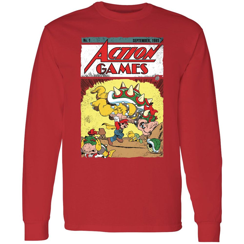 Long Sleeve T-Shirt - 5478ER9S - Red - 14