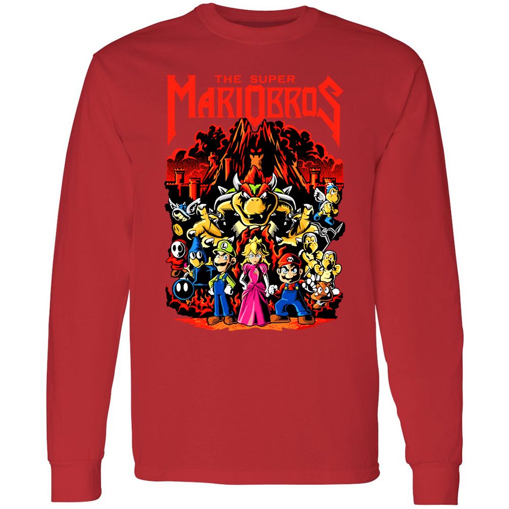 Long Sleeve T-Shirt - 8ZMR8XPP - Red - 14