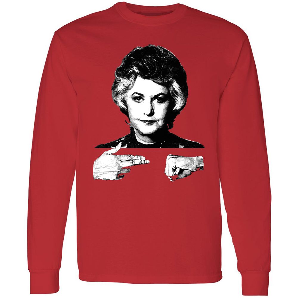 Long Sleeve T-Shirt - 76PDM9EG - Red - 14