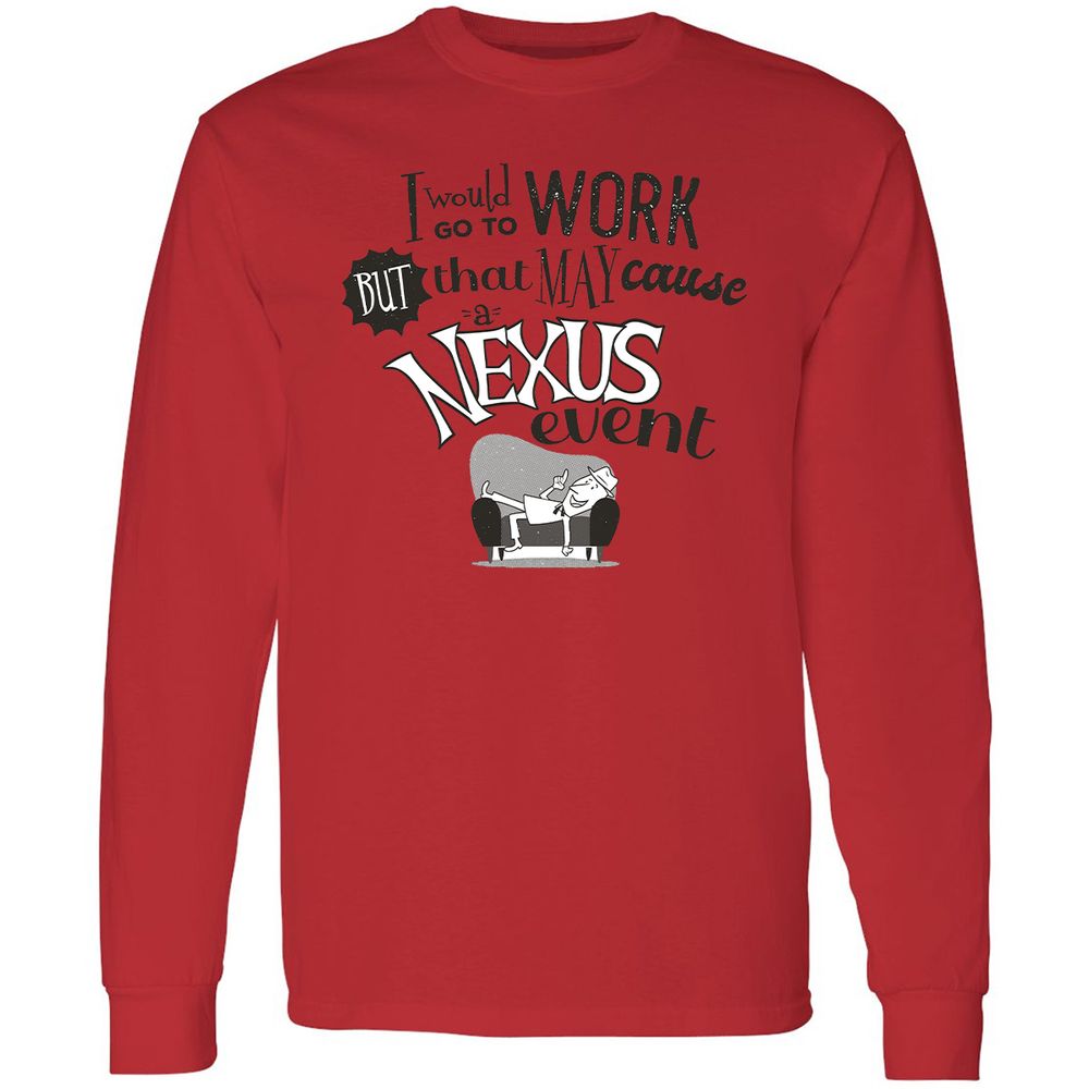 Long Sleeve T-Shirt - BRZEFXN5 - Red - 14