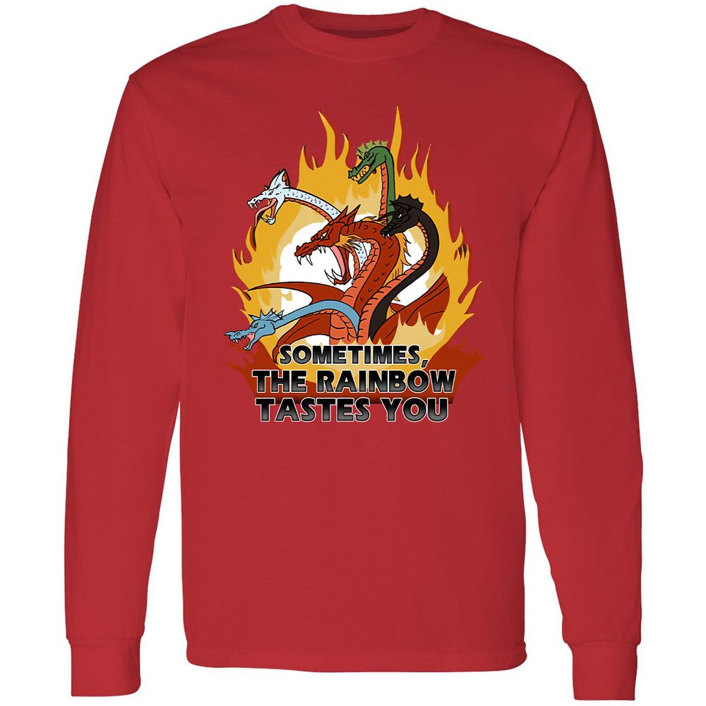 Long Sleeve T-Shirt - WR8XGZZZ - Red - 14