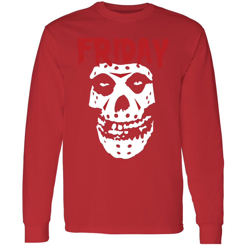 Long Sleeve T-Shirt - Z7X65NFV - Red - 14