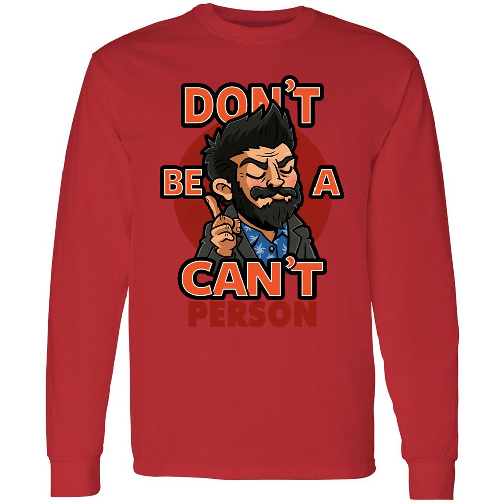 Long Sleeve T-Shirt - Q5VWLG6J - Red - 14