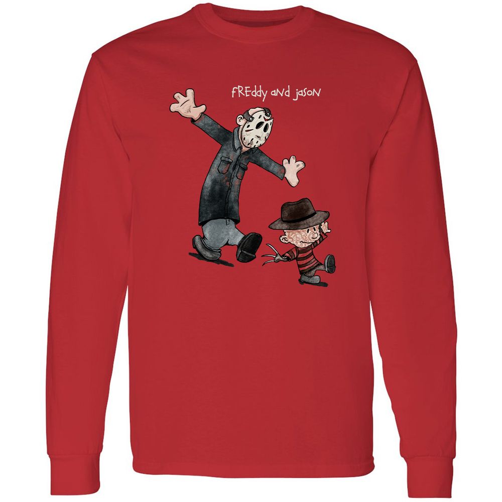 Long Sleeve T-Shirt - B6T3XTSK - Red - 14