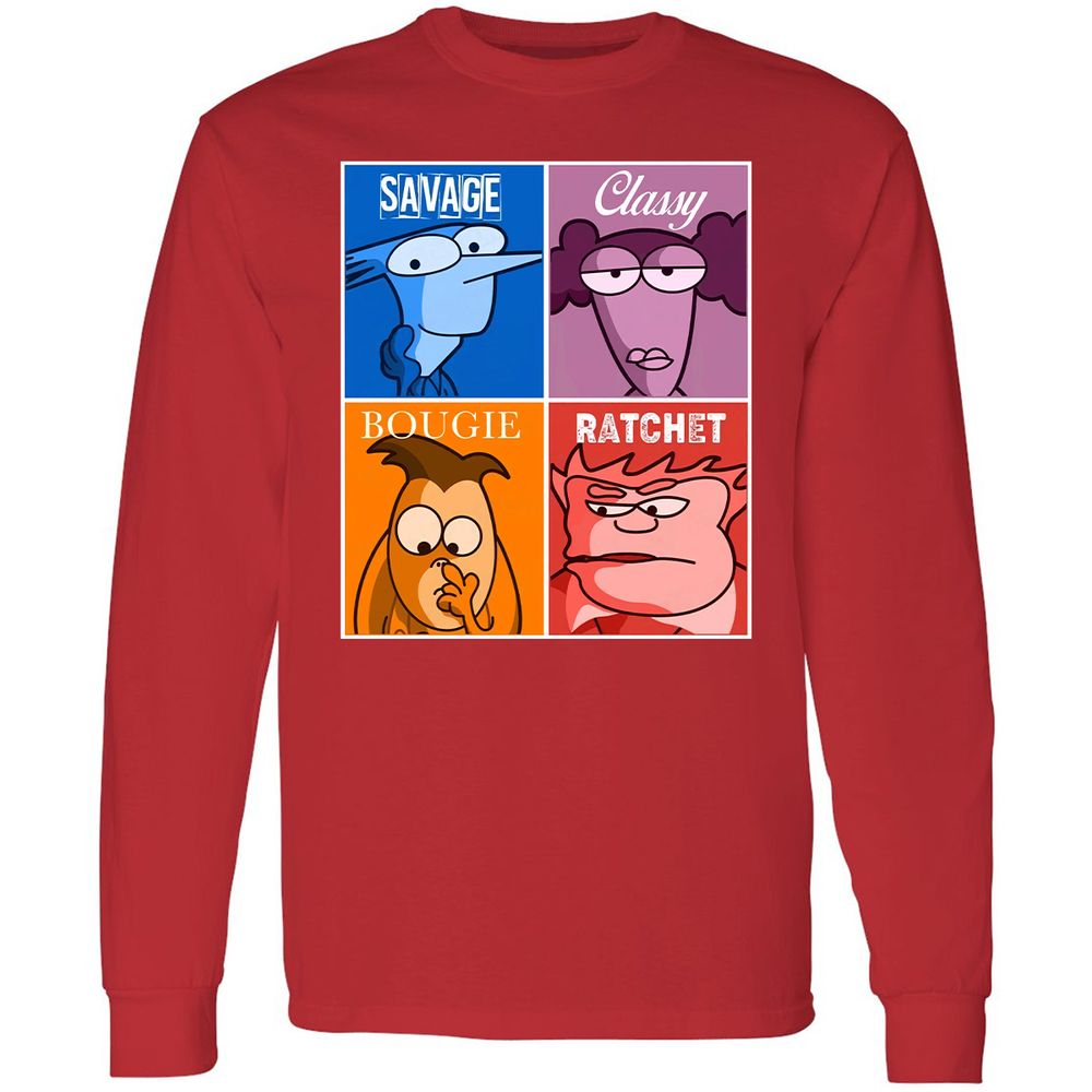 Long Sleeve T-Shirt - 2457RDYW - Red - 14