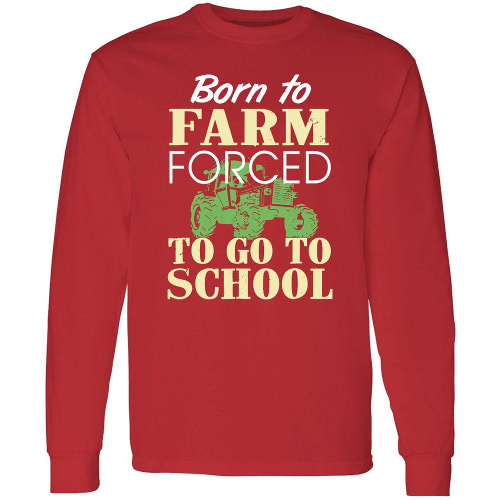 Long Sleeve T-Shirt - LU2KT5LY - Red - 14