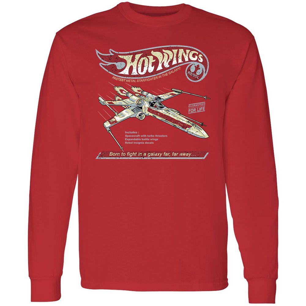 Long Sleeve T-Shirt - EWKNTFVW - Red - 14