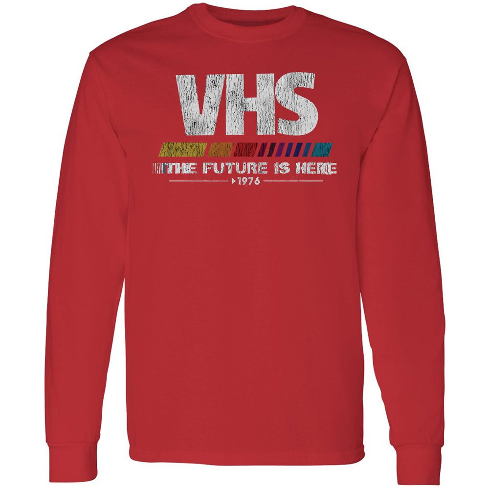 Long Sleeve T-Shirt - U5XFDFTL - Red - 14