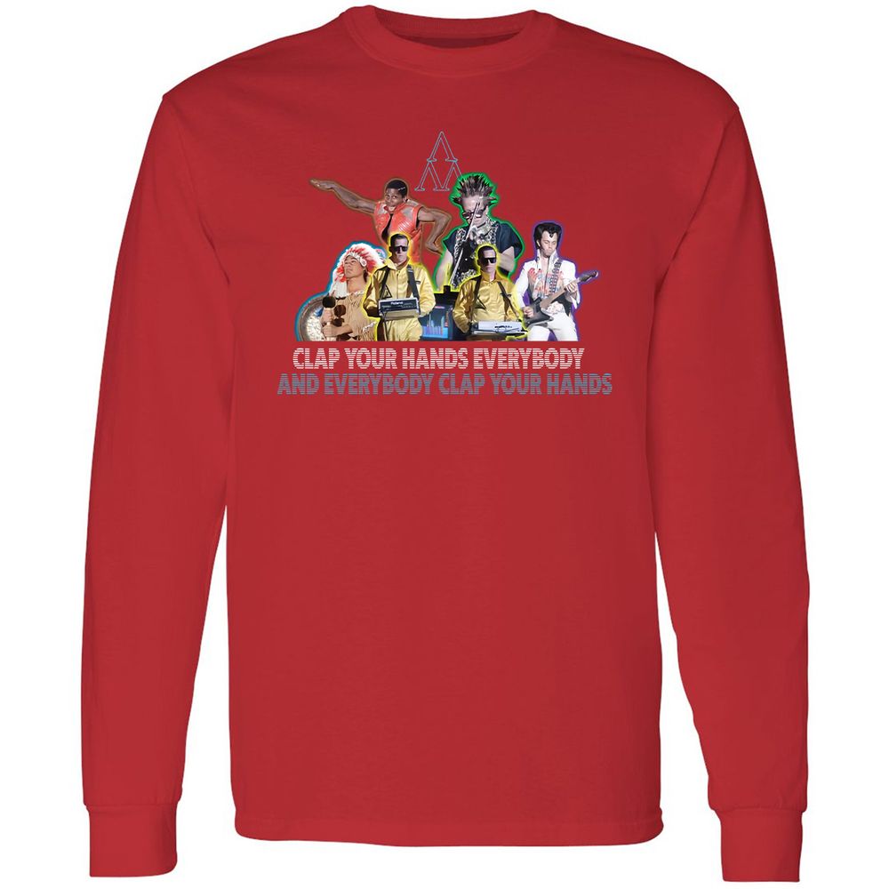 Long Sleeve T-Shirt - GZVCZ2K9 - Red - 14