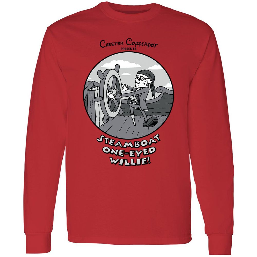 Long Sleeve T-Shirt - CSKM7NZY - Red - 14
