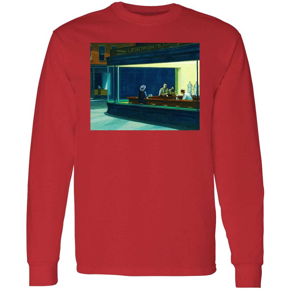 Long Sleeve T-Shirt - 2E4TDWS8 - Red - 14