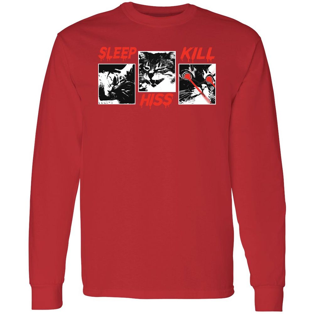 Long Sleeve T-Shirt - L49HS9WJ - Red - 14