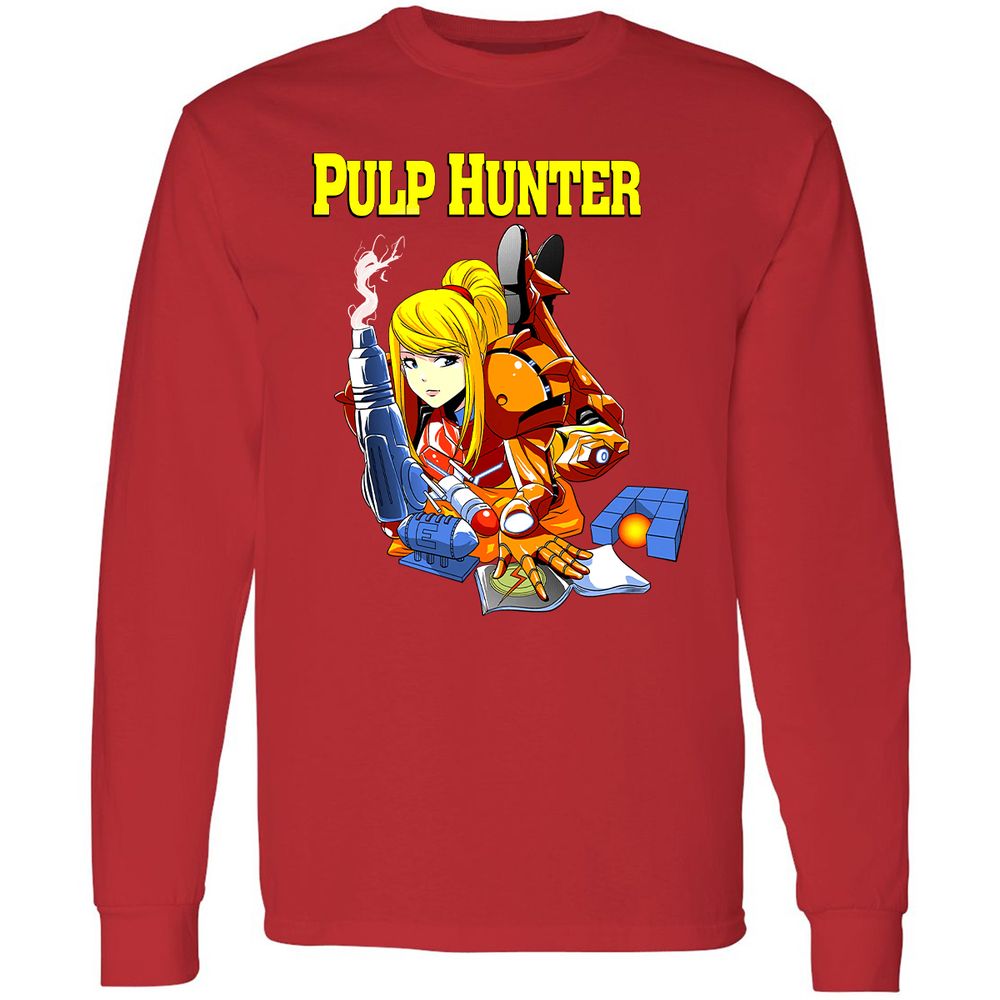 Long Sleeve T-Shirt - H9A6JD84 - Red - 14