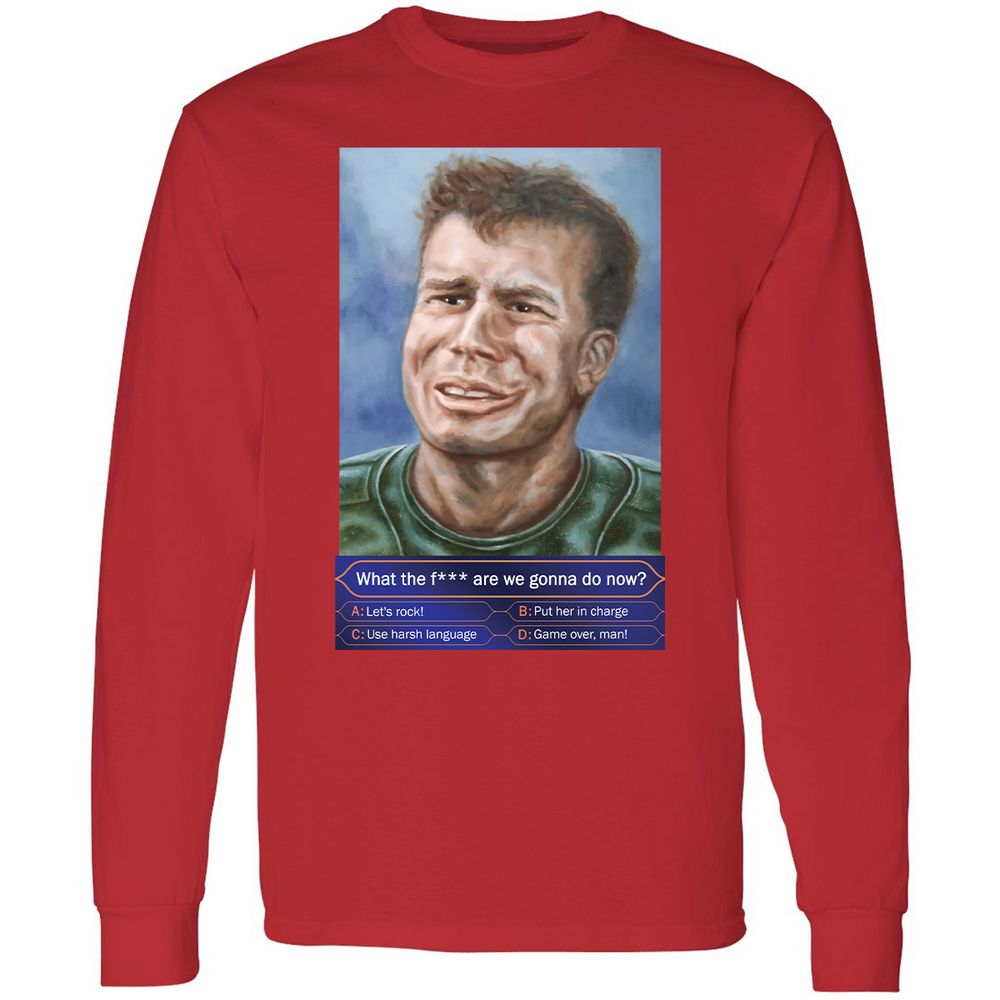 Long Sleeve T-Shirt - WZDH4ZBR - Red - 14