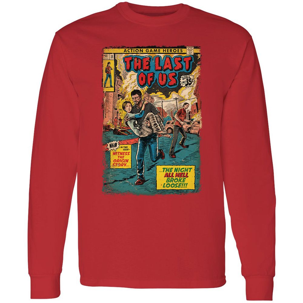 Long Sleeve T-Shirt - GR8HG68S - Red - 14