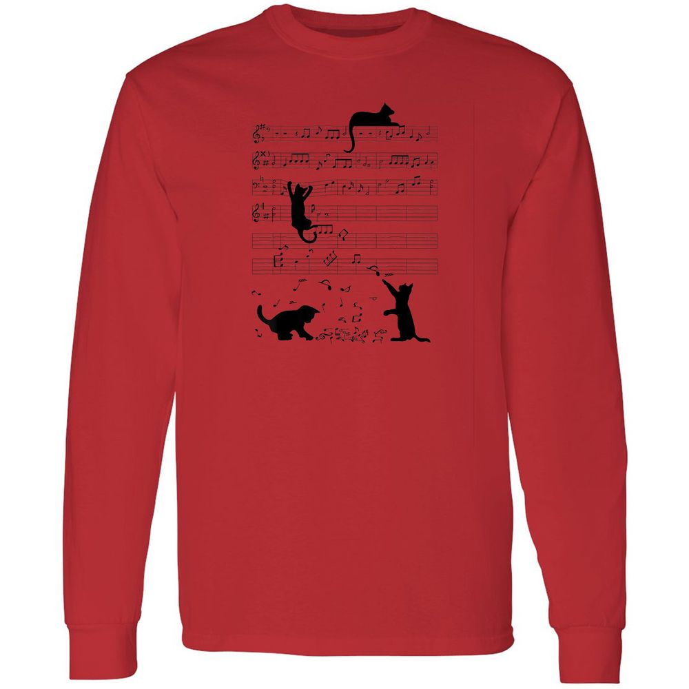 Long Sleeve T-Shirt - LNV4E8Z5 - Red - 14