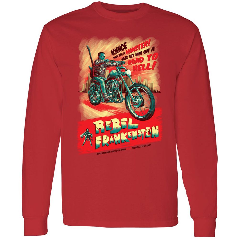 Long Sleeve T-Shirt - QVGCBFCH - Red - 14