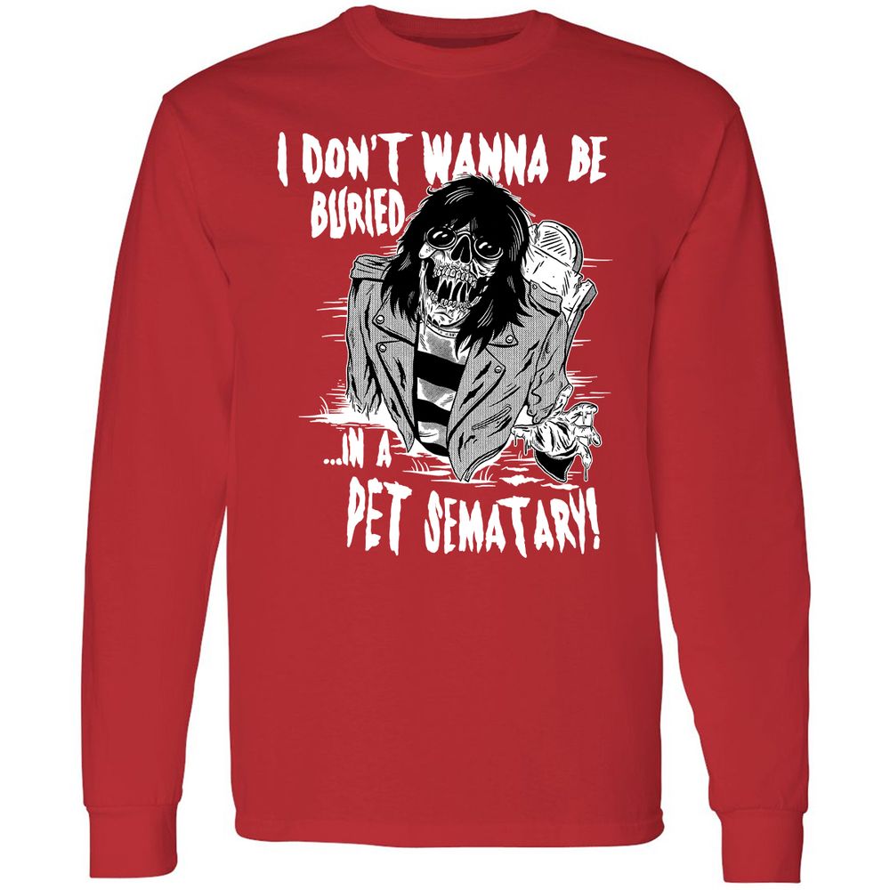 Long Sleeve T-Shirt - XJ6X8D3Z - Red - 14