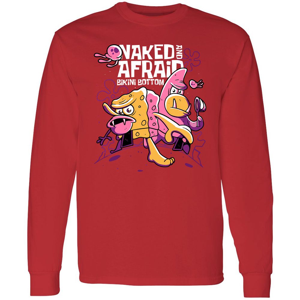 Long Sleeve T-Shirt - M2E8XS5R - Red - 14