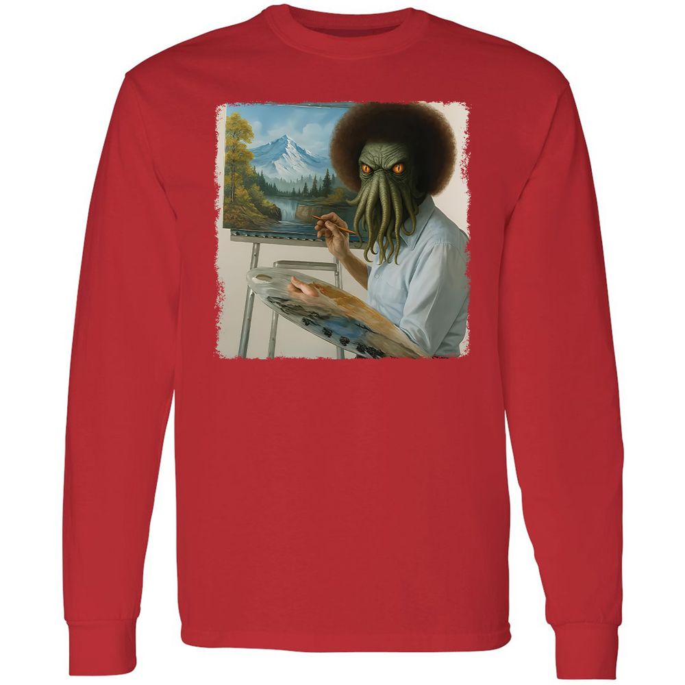 Long Sleeve T-Shirt - WJ2Q7HXE - Red - 14
