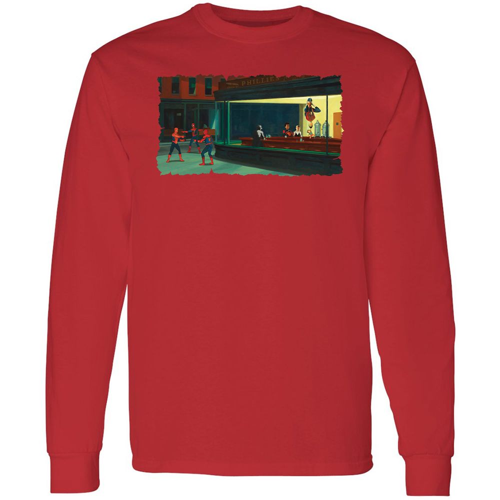 Long Sleeve T-Shirt - K7EKEPWV - Red - 14